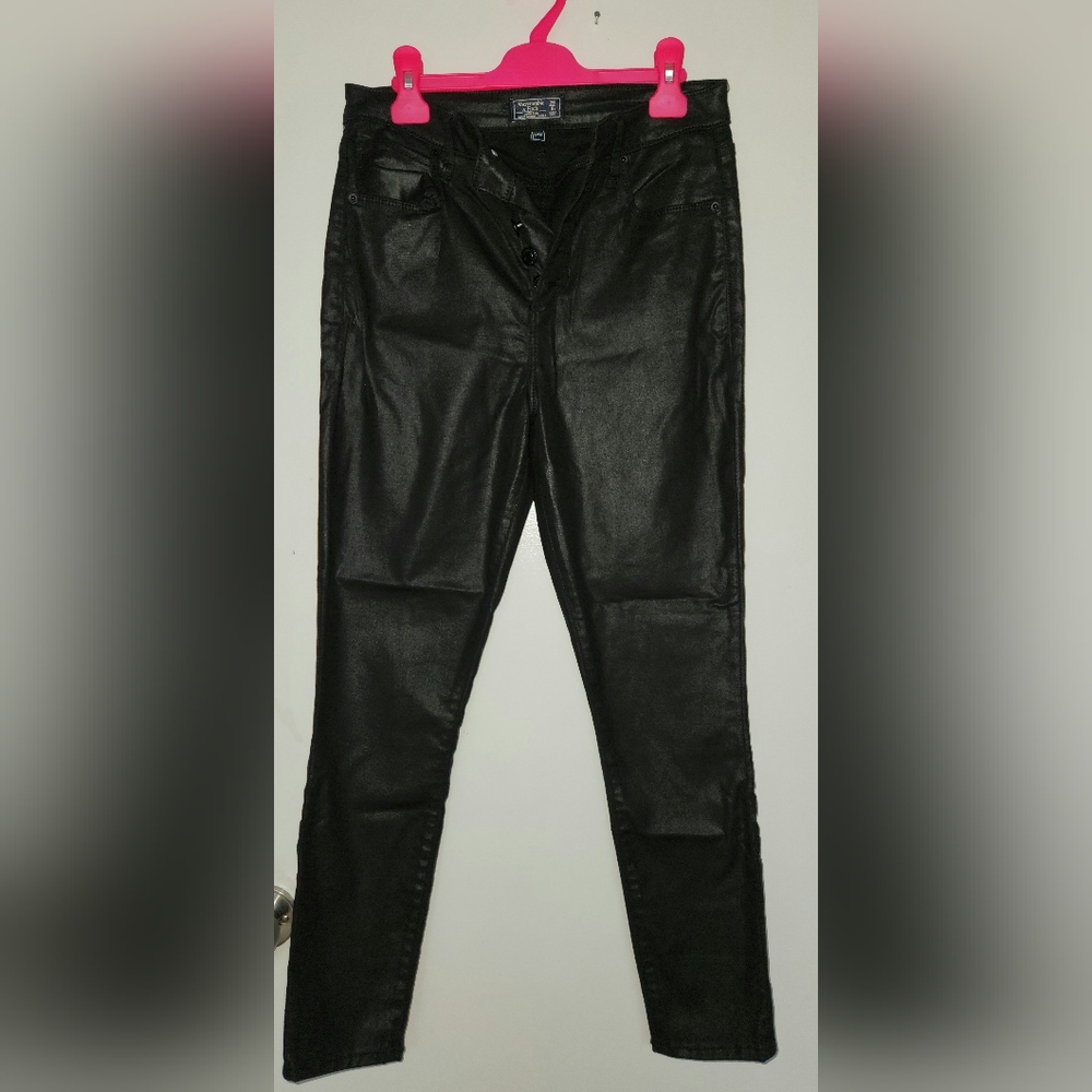 Black coated jeans